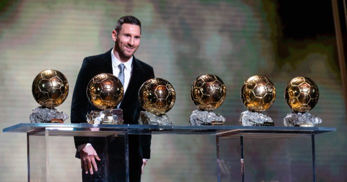 Lionel Messi wins sixth Ballon d'Or award